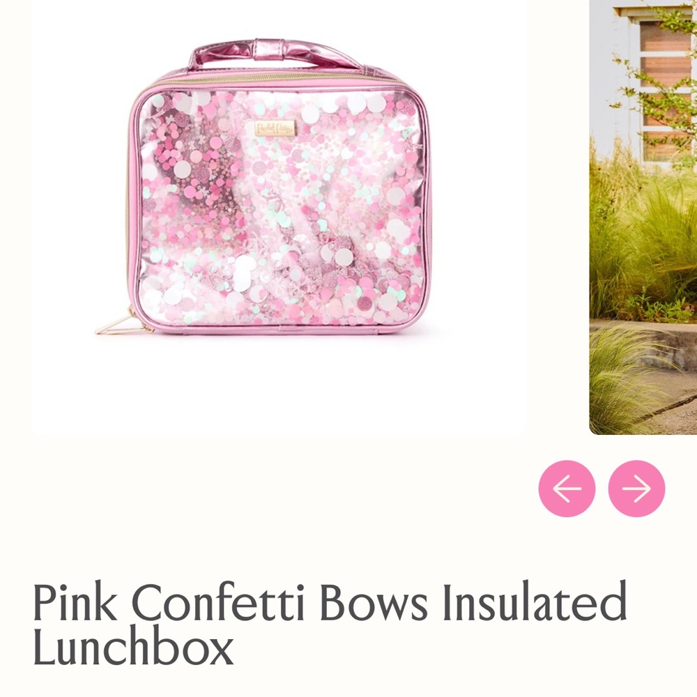 Packed Party Pink Sequin Confetti Lunchbox